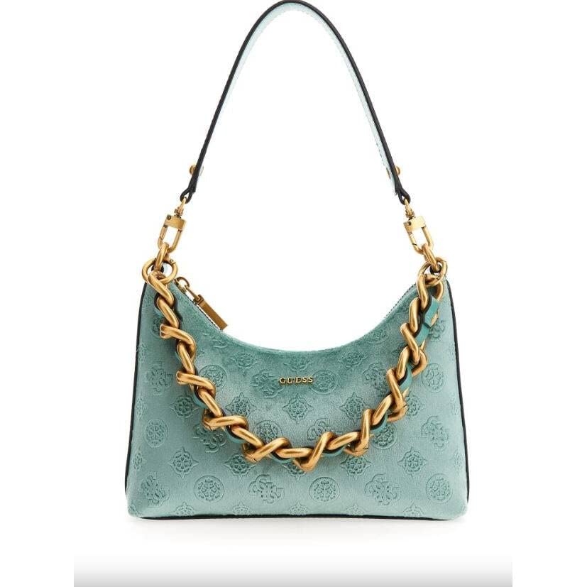 GUESS Inia Borsa a spalla verde blu