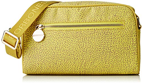 Borbonese Small, Borsa a Tracolla Donna, Giallo (Giallo/Giallo),...