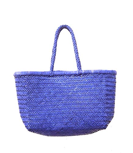 ALTICA Borsa tote da donna in vera pelle intrecciata a mano triplo...