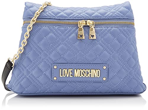 Love Moschino JC4318PP0FLA0, Borsa a Spalla, Donna, Azzurro, Taglia...