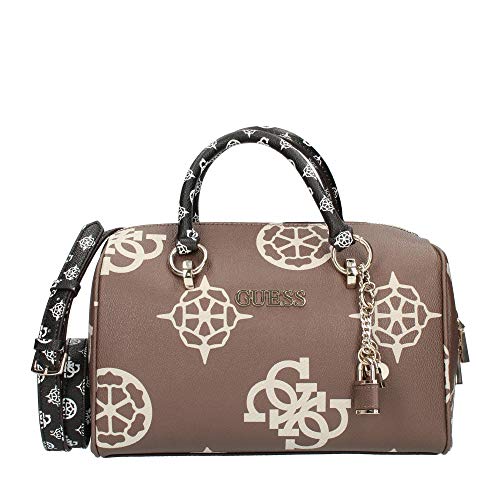 Guess Borsa bauletto a mano con tracolla South Bay taupe/multi donna...