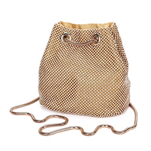 UBORSE Borsa Glitter,Mini Pochette da Borsa Pochette Argento Borsetta...
