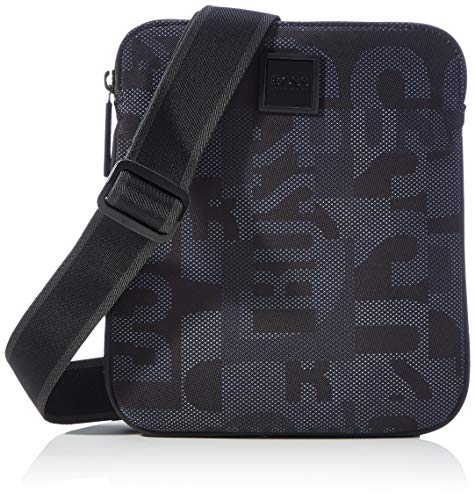 BOSS Pixcam214_S Zip env, Borsa a Cartella Uomo, Nero1, Taglia Unica