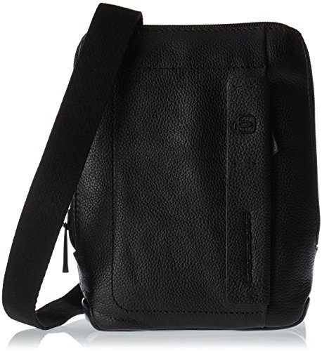 PIQUADRO Ca3084p15s, Borsa Messenger Uomo, Nero, 4.5x22.5x18 cm (W x H...