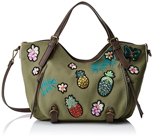 Desigual Bols_rotterdam Pinday Donna Borse a spalla Verde (Kaki)...