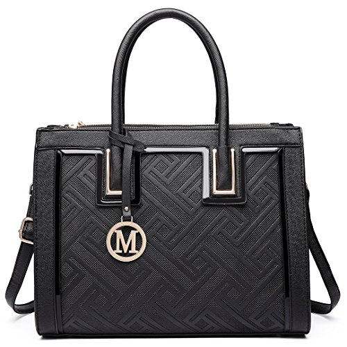 Miss Lulu Moda Donne Aspetto di cuoio Spalla Maniglia superiore...