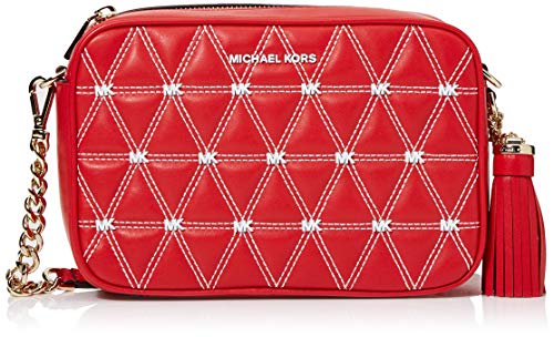 Michael Kors Crossbodies Borsa Messenger, 21 cm, Rosso (Bright Red)