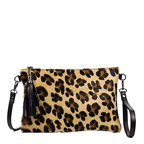 FIRENZE ARTEGIANI. Ermine Borsa a tracolla da donna. Vera pelle...