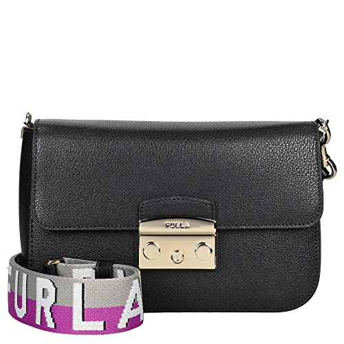 FURLA Borsa a tracolla Metropolis Nero + Marmo +...