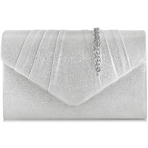 Milisente Pochette Donna,Borse Da Sera Women Clutch Pelle Leather In...