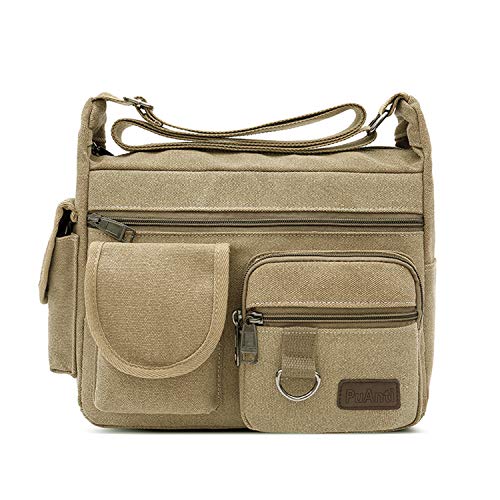 FANDARE Unisex Borsa a tracolla Borse a spalla da Uomo Borsa di Tela...