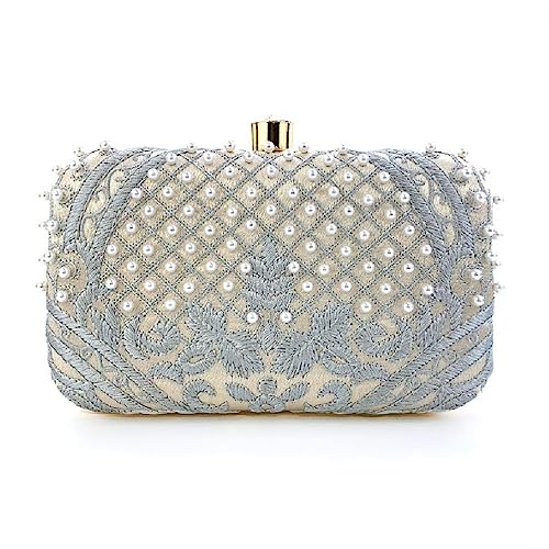 Borsa da sera da donna, pochette da sera, per feste, da sposa, ricamo,...