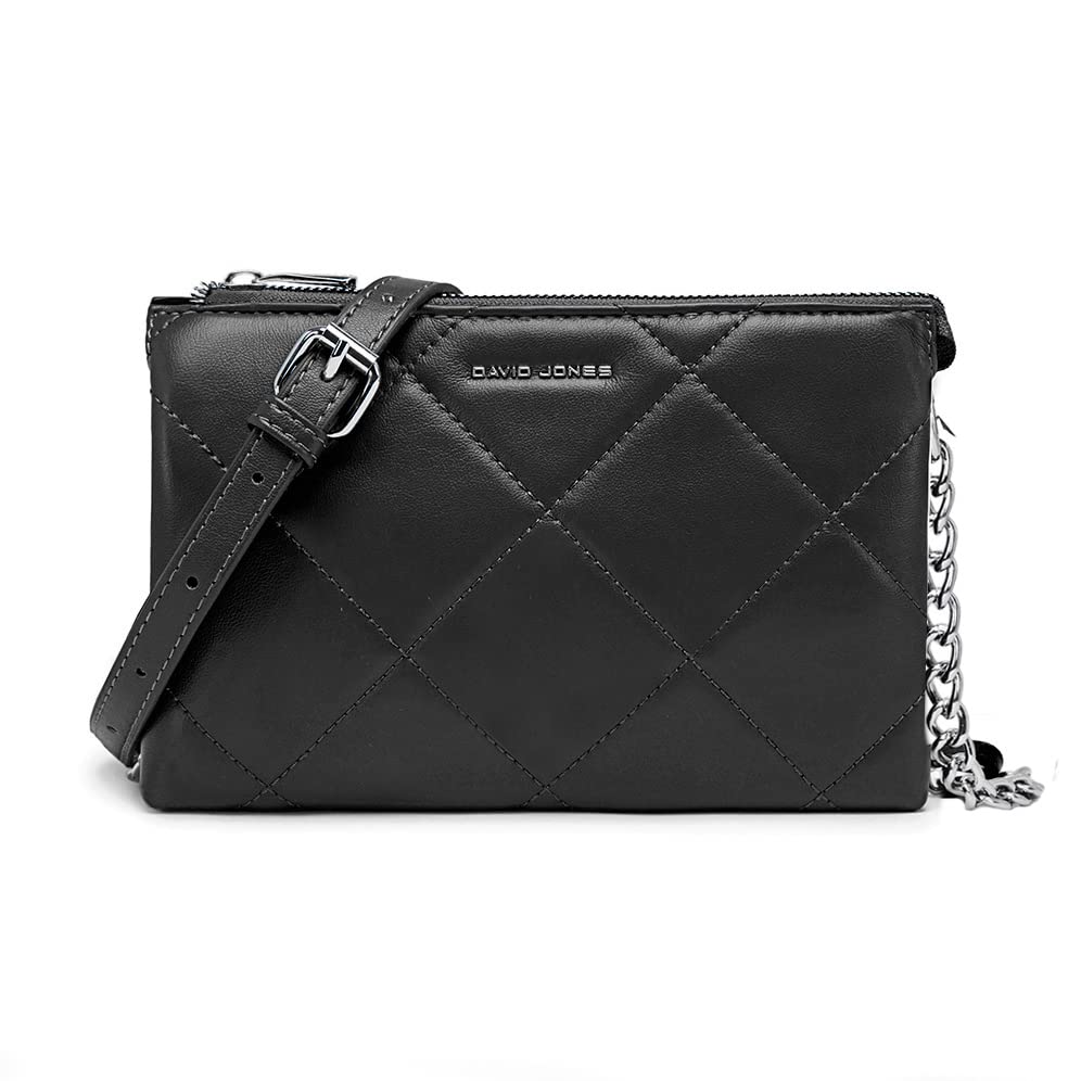 David Jones - Piccola Borsa a Tracolla Donna - Borsetta Catena Simil...