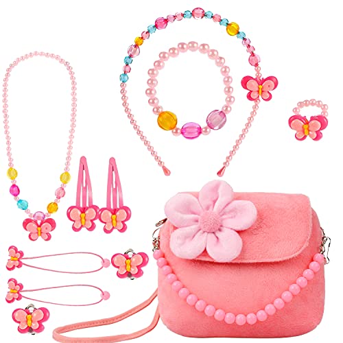 BIQIQI Gioielli Bambina Ragazzine Peluche con Collana Bracciale Anello...
