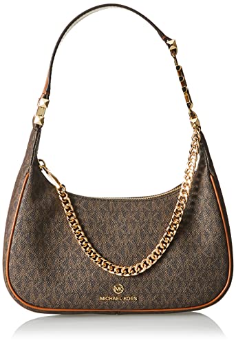 Michael Kors SM POUCHETTE, Borsa Donna, BRN/Acorn