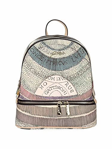Zaino donna Gattinoni Planetarium Watercolor Beige Medio Zainetto...
