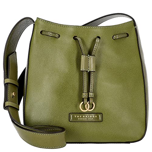 The Bridge Carlotta Bucket Bag Verde Fico/Oro