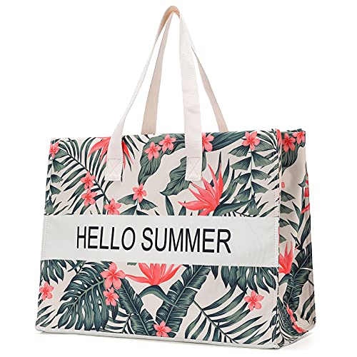 JANSBEN borsa da spiaggia donna XXL borsa a tracolla shopper borsa da...