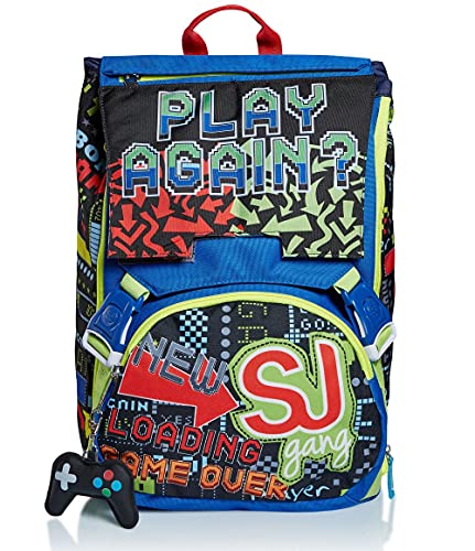 ZAINO ESTENSIBILE BIG SJ GANG - PLAY AGAIN - Blu - Scuola elementare