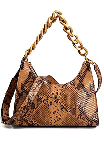 Guess Borsa tullia tracolla stampa pitone PB838202 tan python