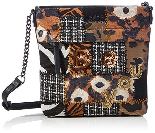 Desigual Accessories Fabric Across Body Bag, Donna, Nero, OneSize