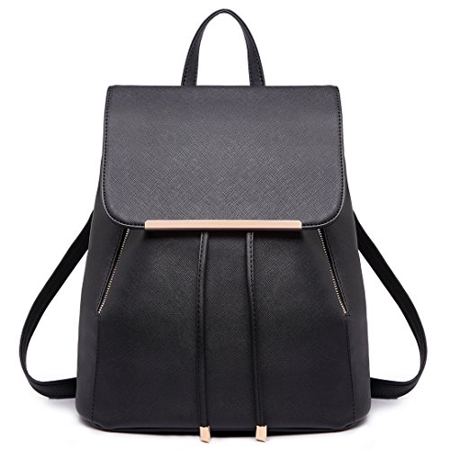 Miss Lulu Casual Zaino Fashion Shell con Coulisse Zaino in Pelle...
