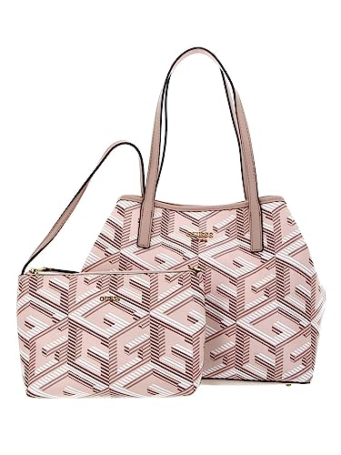 Guess Vikky Large Tote, Borsa Donna, Pale Rose Logo, Unica