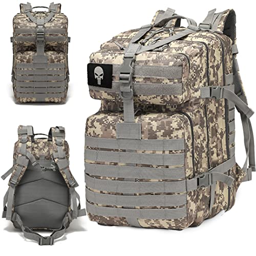 KSIBNW Zaino Tattico Militare 50L,Assault Backpack Grande Capacità...