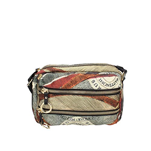 Gattinoni ROMA Maya Crossbody Bag Nylon/PU Check/Black BIGMX6645WIPCH6...
