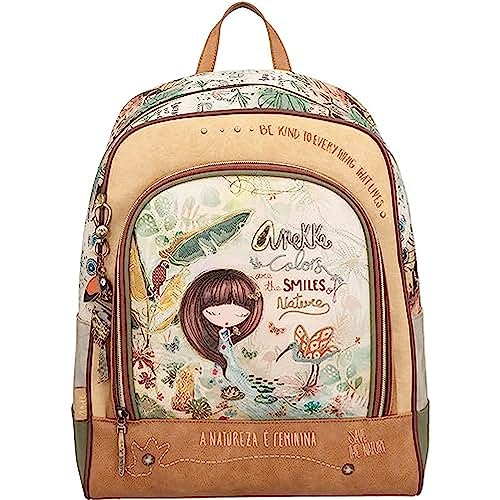 Anekke - Zaino scuola donna - Realizzato in finta pelle - Zaino con...