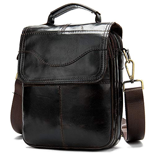 Borsello Uomo Pelle Vera Borsa da Uomo con Maniglia Vintage Borsa a...
