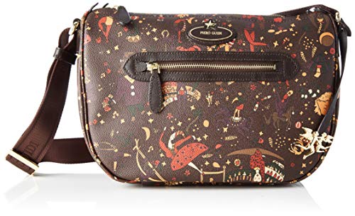 piero guidi Cross Body, Borsa a Tracolla Donna, Marrone (Fango),...