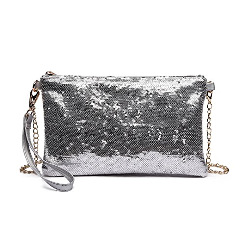 Miss Lulu Pochette e Clutch Da Sera Pochette a Catena Con Brillanti...