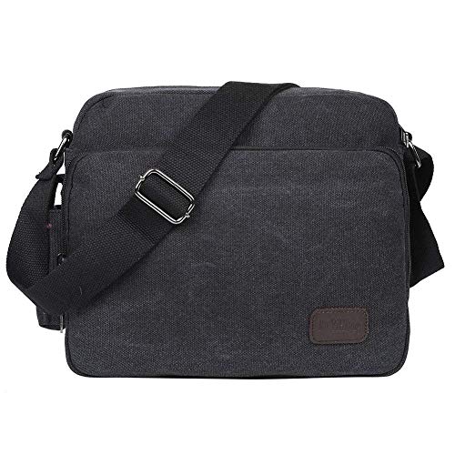 EGOGO Borse a Tracolla Uomo di Tela Borsa a Spalla Vintage Messenger...