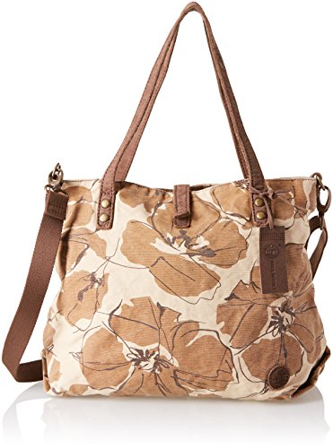 Timberland TB0M5381, Borsa a spalla Donna, Beige (Boulder), 14.5x34x35...