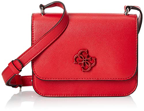 Guess Noelle Mini Crossbody Flap, Backpack Donna, Red, Taglia Unica