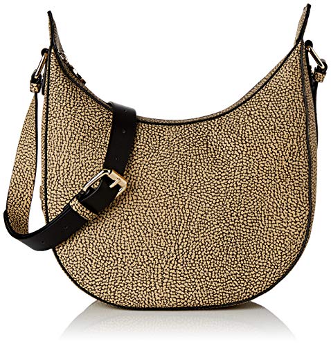 Borbonese Luna Bag Small, Borsa a Tracolla Donna, Marrone (Op...