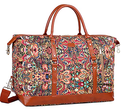 BAOSHA Borsone da viaggio oversize Carry on Weekender Overnight Bag...