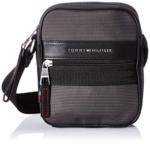 Tommy Hilfiger Elevated Nylon, Borsa Uomo, Pewter Grey, One Size