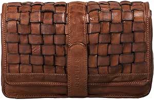 borsa pelle intrecciata